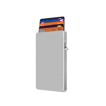 Musthavz MagSlider Magnetic Card Wallet holder, silver