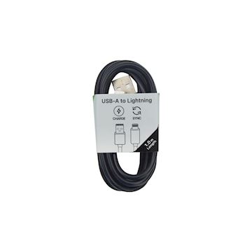 Musthavz to Go USB-A to Lightning Cable 1.0 meter, black